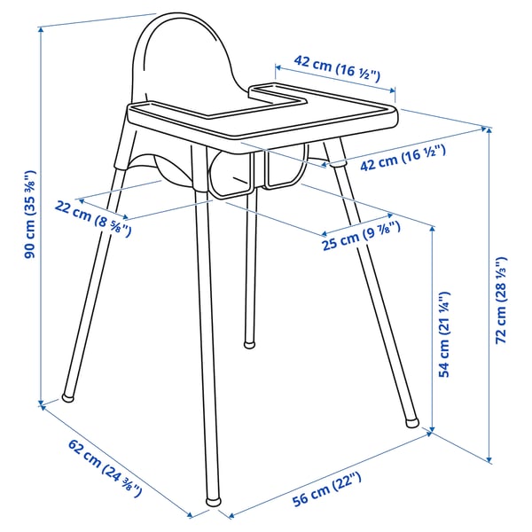 ANTILOP highchair with tray