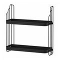 APOTEKARE wall shelf, black, 50x52 cm