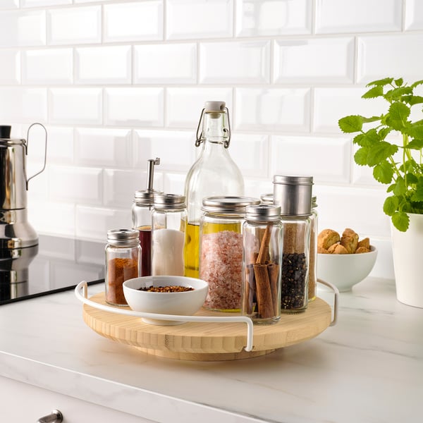 APTITLIG lazy Susan, organizer bamboo, 28 cm