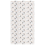 ARBETSTÅG pre-cut fabric, off-white/beige dog pattern, 150x300 cm