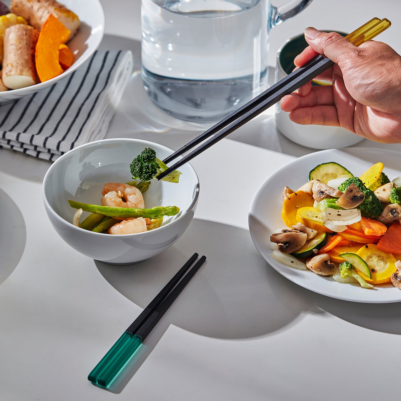 ÅRFENHAJ chopsticks 8 pairs, multicolour