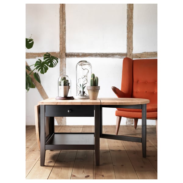 ARKELSTORP - ARKELSTORP Coffee table, black, 65x140x52 cm