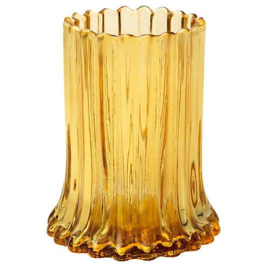 AROMATISK - Vase, yellow, 14 cm