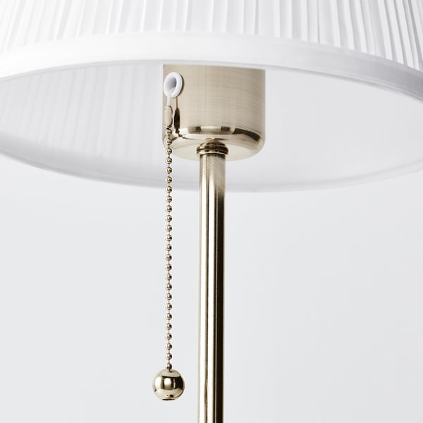 ÅRSTID table lamp, nickel-plated/white, 22 cm