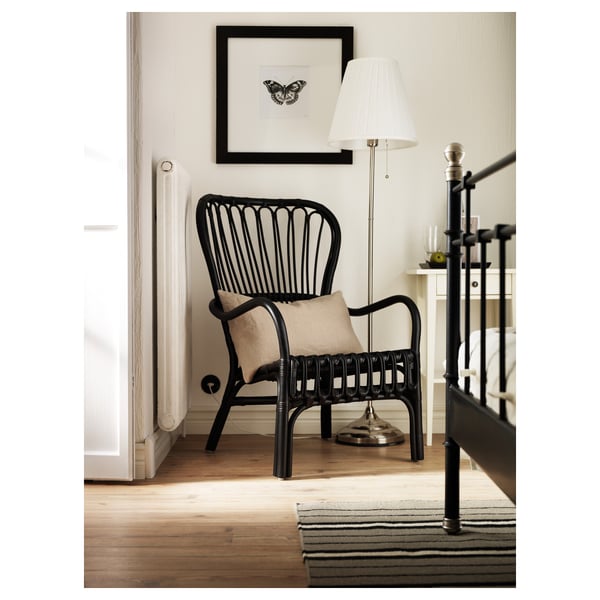 ÅRSTID floor lamp, nickel-plated/white, 36 cm