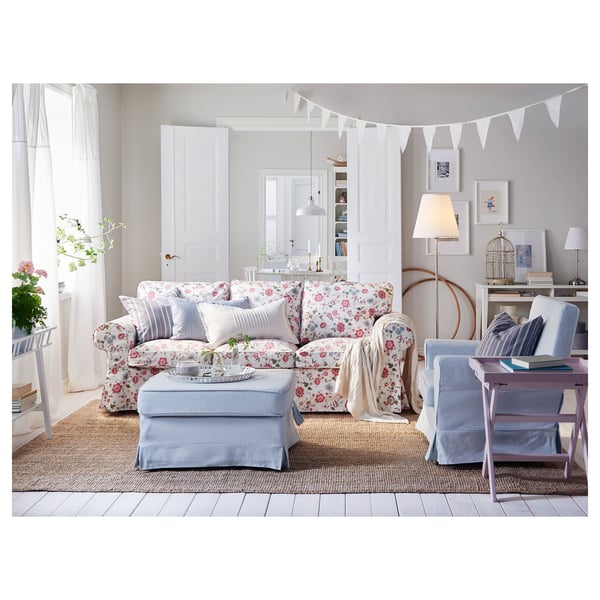 ÅRSTID floor lamp, nickel-plated/white, 36 cm