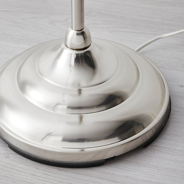 ÅRSTID floor lamp, nickel-plated/white, 36 cm