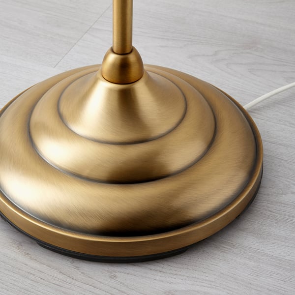 ÅRSTID floor lamp, brass/white, 36 cm
