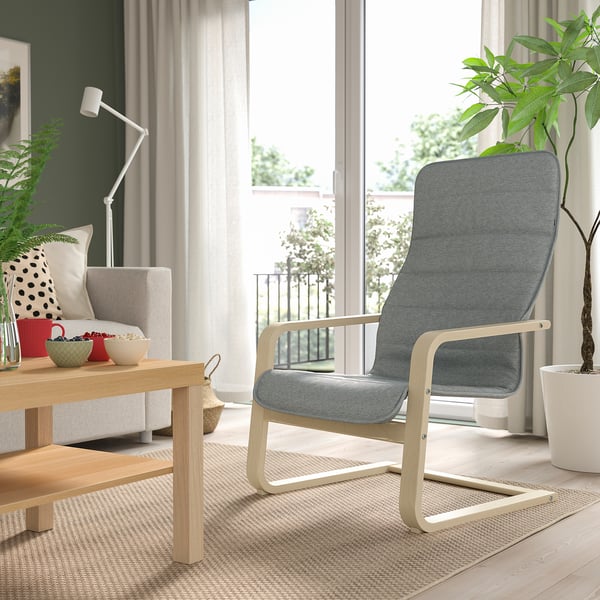 ÅRSUNDA armchair, Knisa light grey, 66.2x99.6x72.3 cm