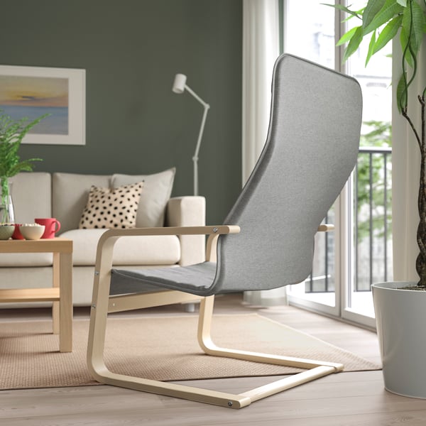 ÅRSUNDA armchair, Knisa light grey, 66.2x99.6x72.3 cm