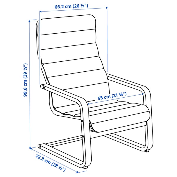 ÅRSUNDA armchair, Knisa light grey, 66.2x99.6x72.3 cm