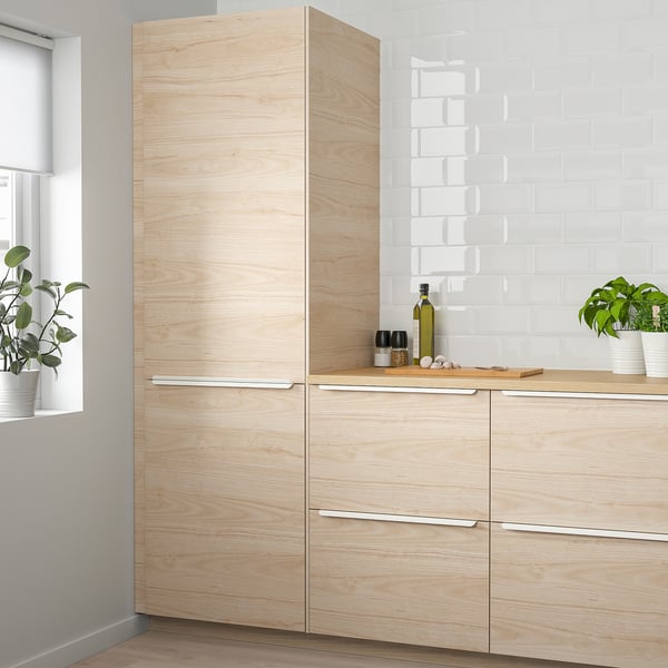 ASKERSUND - Door, light ash effect, 60x100 cm