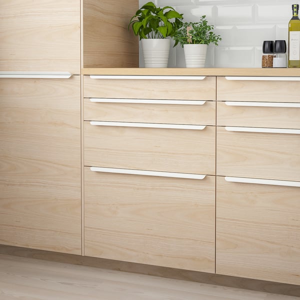 ASKERSUND drawer front, light ash effect, 80x10 cm, 2 pack