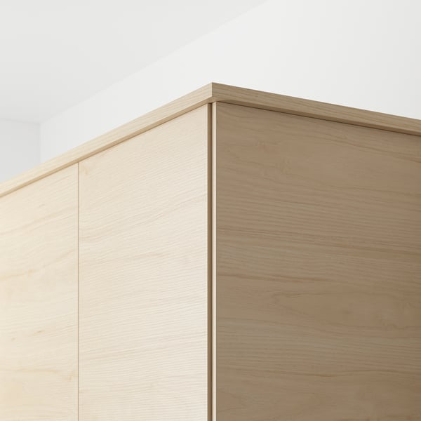 ASKERSUND rounded deco strip/moulding, light ash effect, 221 cm