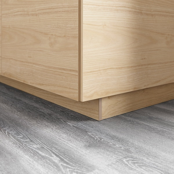 ASKERSUND - Plinth, light ash effect, 220x8 cm