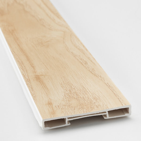 ASKERSUND - Plinth, light ash effect, 220x8 cm