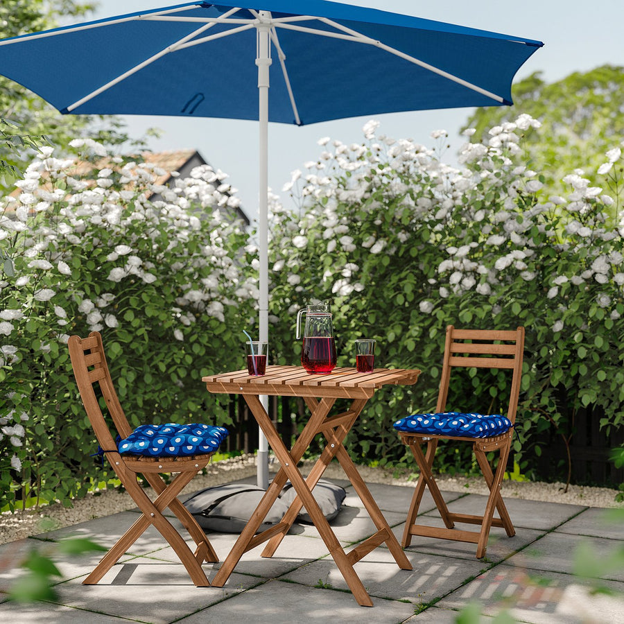 ASKHOLMEN table+2 folding chairs, outdoor