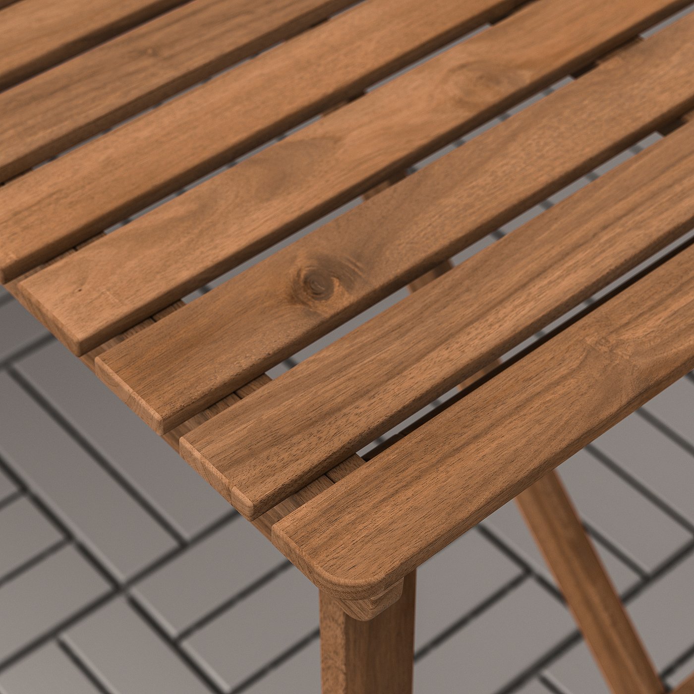 ASKHOLMEN table+4 folding chairs, outdoor
