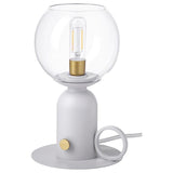 ÅSKMULLER table lamp, dimmable light grey, 24 cm