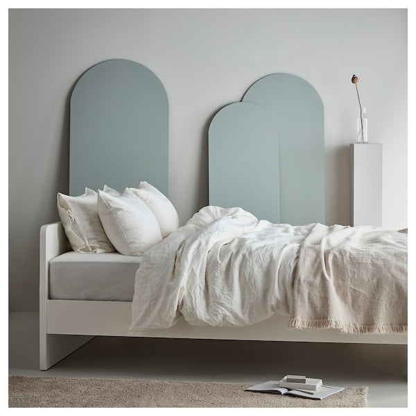 ASKVOLL Bed frame, white / Lindbåden,140x200 cm