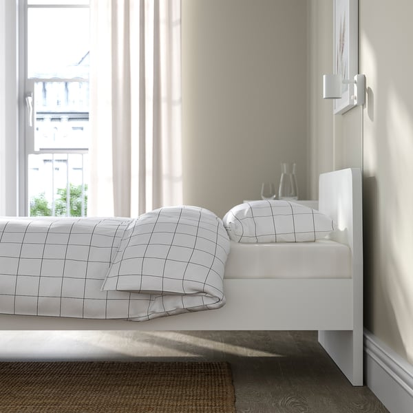 ASKVOLL bed frame, white