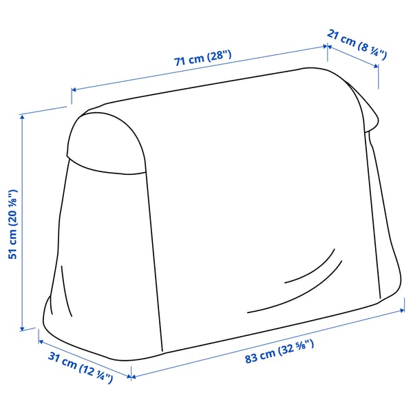 ASPAREN - Cover for planter, outdoor/transparent white, 83x51x31 cm