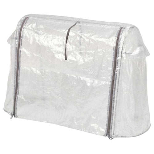 ASPAREN cover for planter, outdoor/transparent white, 83x51x31 cm