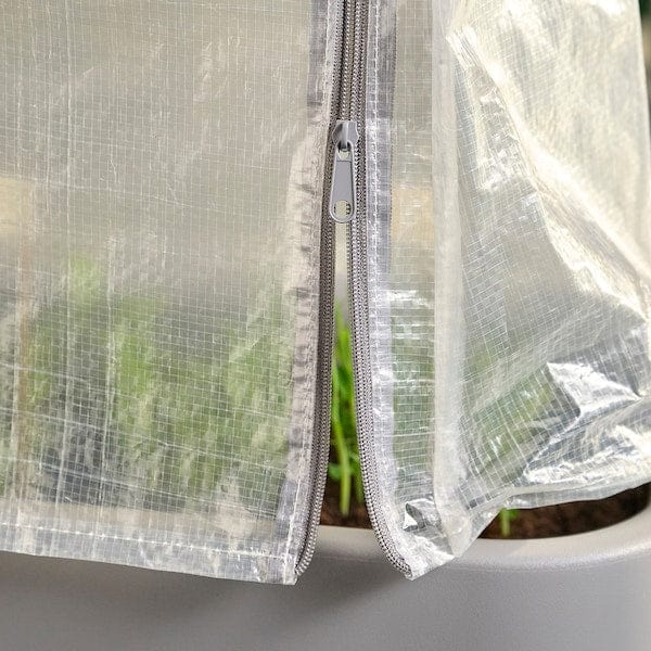 Ikea ASPAREN - Case for planter, outdoor/white transparent,83x51x31 cm