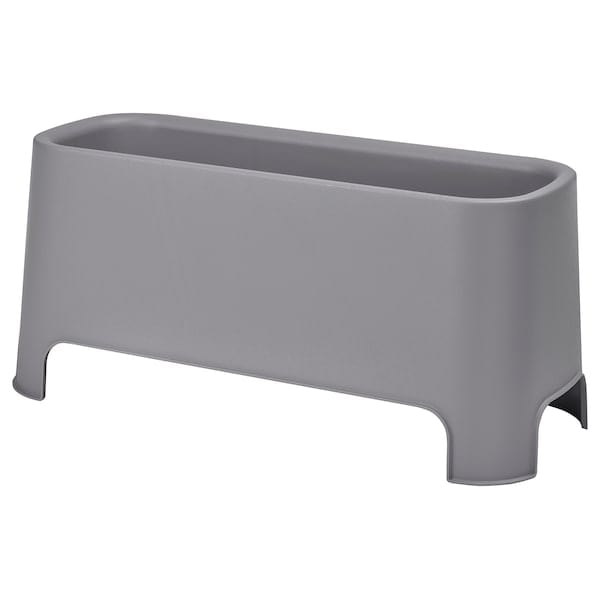 Ikea ASPAREN - Planter, gray outdoor,89x38 cm