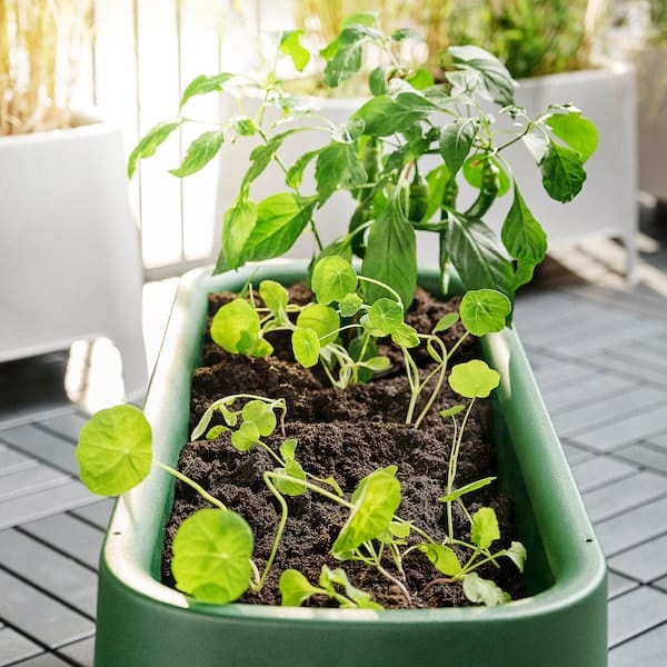 Ikea ASPAREN - Planter, green outdoor,89x38 cm