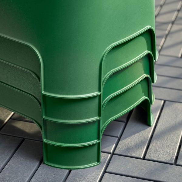 ASPAREN planter, green outdoor, 89x38 cm
