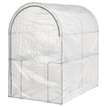 ASPAREN greenhouse, transparent white, 123x190x190 cm