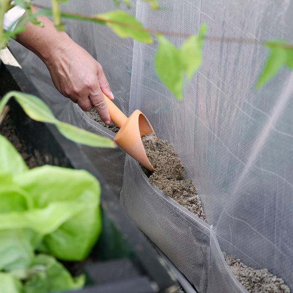 ASPAREN greenhouse, transparent white, 123x190x190 cm