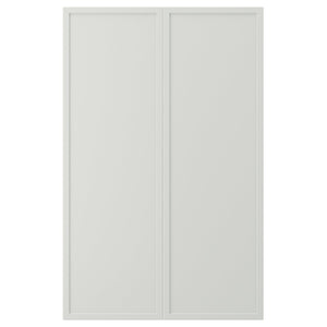 ASPUDDEN 2-p door f corner base cabinet set, light grey, 25.0x79.7 cm