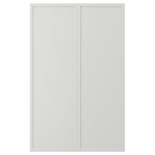 ASPUDDEN 2-p door f corner base cabinet set, light grey, 25.0x79.7 cm
