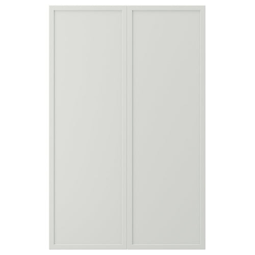 ASPUDDEN 2-p door f corner base cabinet set, light grey, 25.0x79.7 cm