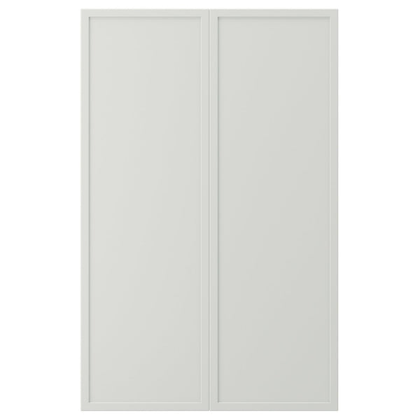 ASPUDDEN 2-p door f corner base cabinet set, light grey, 25.0x79.7 cm