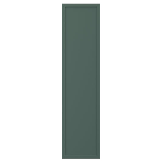 ASPUDDEN door, dark grey-green, 20x80 cm