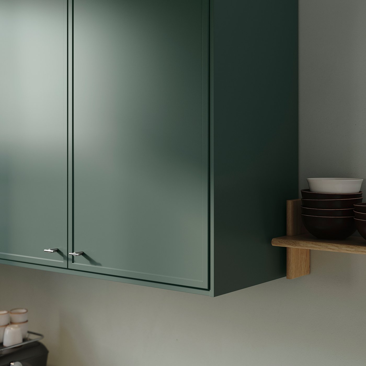 ASPUDDEN door, dark grey-green, 40.0x99.7 cm