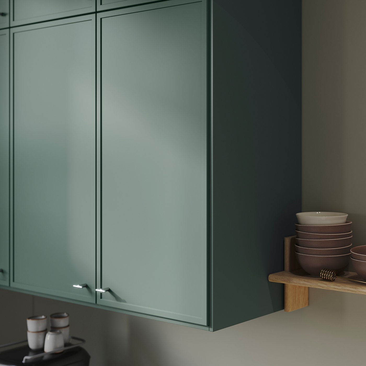 ASPUDDEN door, dark grey-green, 60.0x139.7 cm