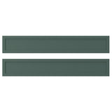 ASPUDDEN drawer front, dark grey-green, 60x10 cm, 2 pack