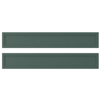 ASPUDDEN drawer front, dark grey-green, 60x10 cm, 2 pack