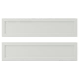 ASPUDDEN drawer front, light grey, 40x10 cm, 2 pack