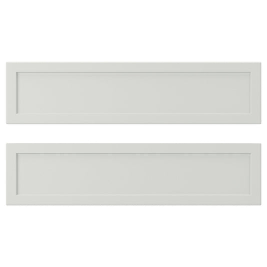 ASPUDDEN drawer front, light grey, 40x10 cm, 2 pack