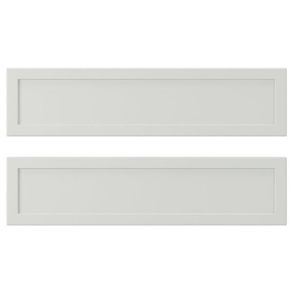 ASPUDDEN drawer front, light grey, 40x9.7 cm, 2 pack