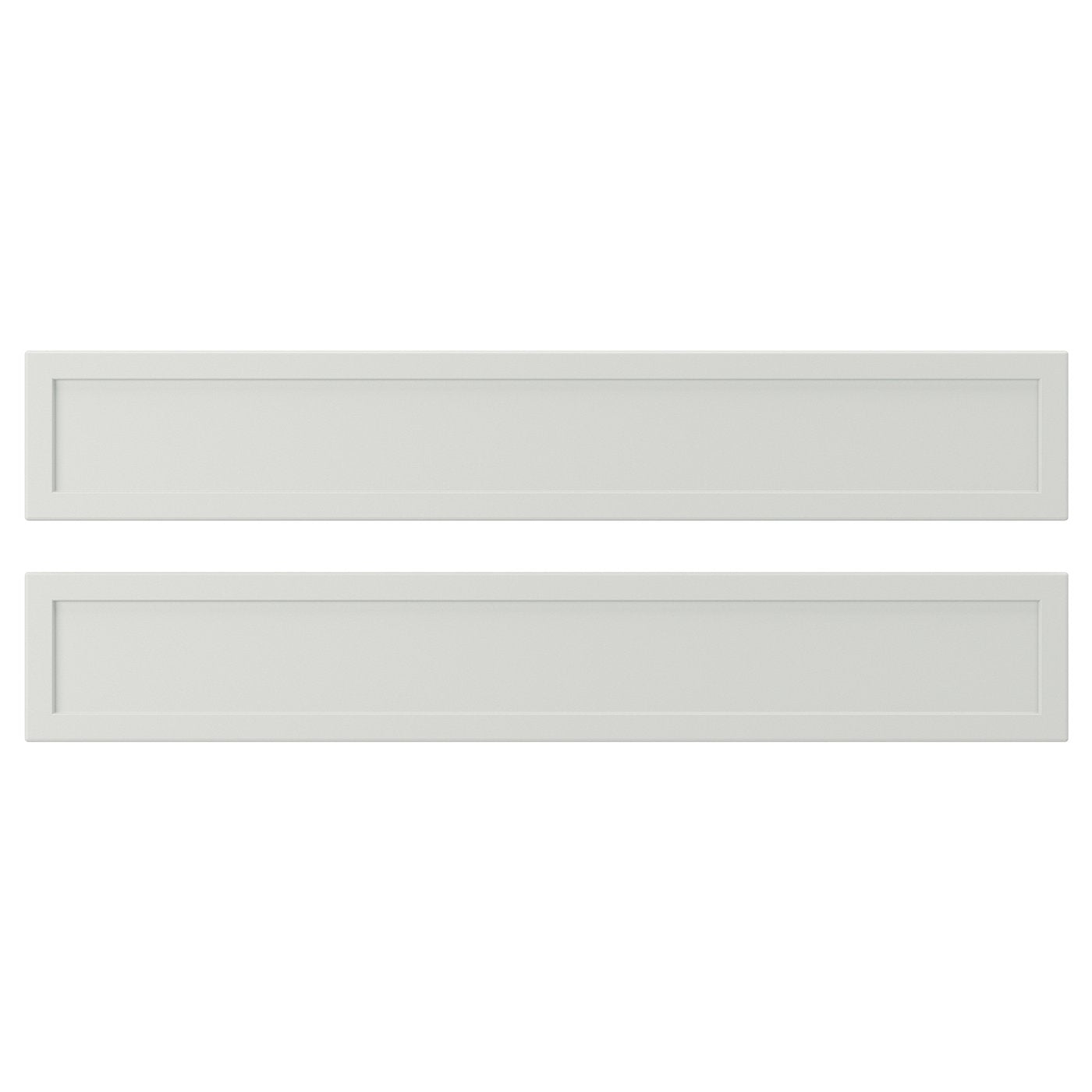 ASPUDDEN drawer front, light grey, 60x10 cm, 2 pack
