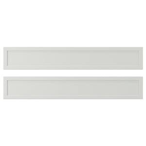 ASPUDDEN drawer front, light grey, 60x10 cm, 2 pack