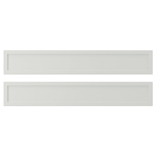 ASPUDDEN drawer front, light grey, 60x9.7 cm, 2 pack
