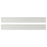 ASPUDDEN drawer front, light grey, 80x10 cm, 2 pack