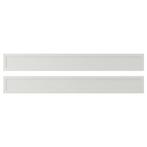 ASPUDDEN drawer front, light grey, 80x10 cm, 2 pack